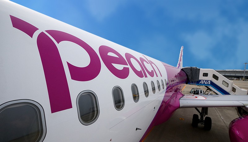 Peach Aviation A320 at Kansai